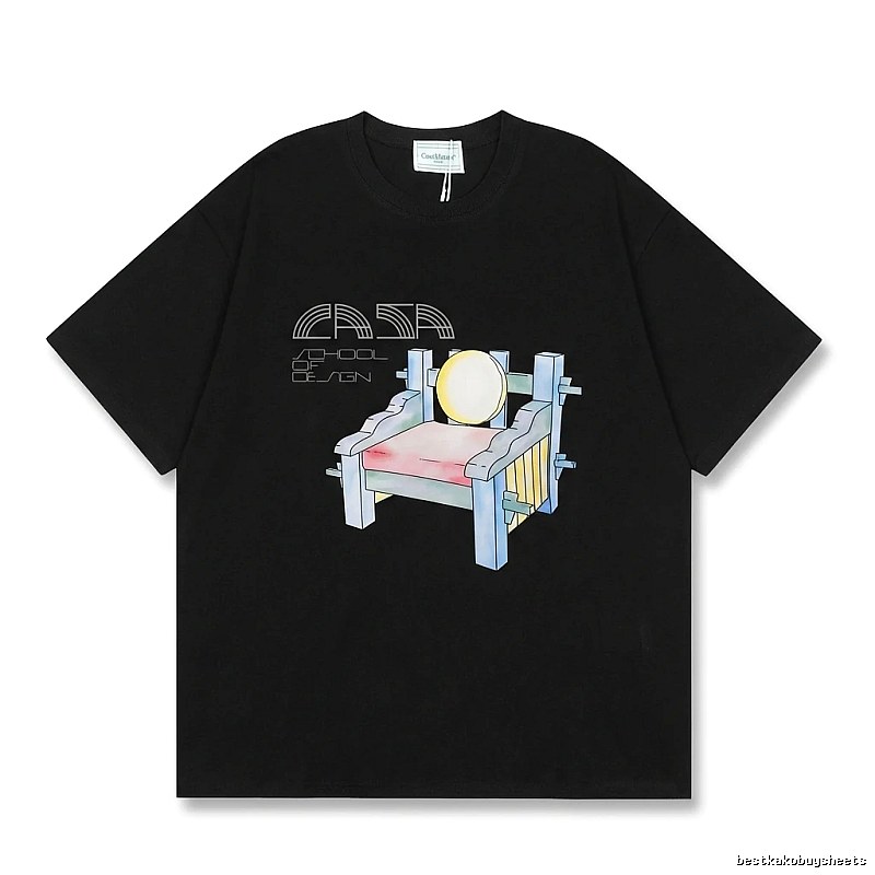 Casablanca retro style black T-shirt