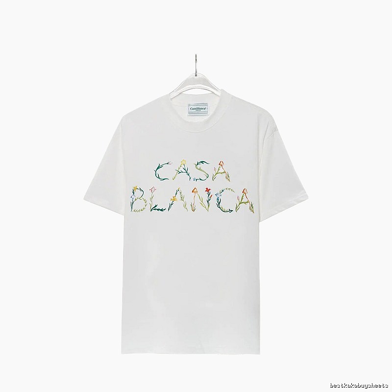 Casablanca - style printed white T - shirt