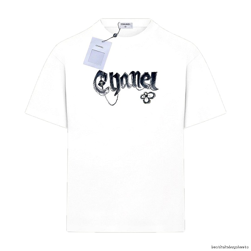 Chanel retro-style white T-shirt