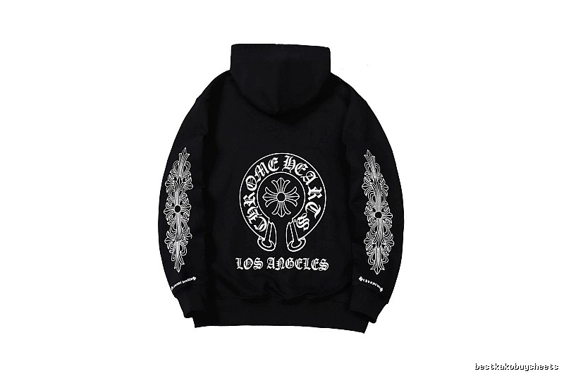 Chrome Hearts 2088-26 Black Cross Graphic Hoodie Streetwear Look