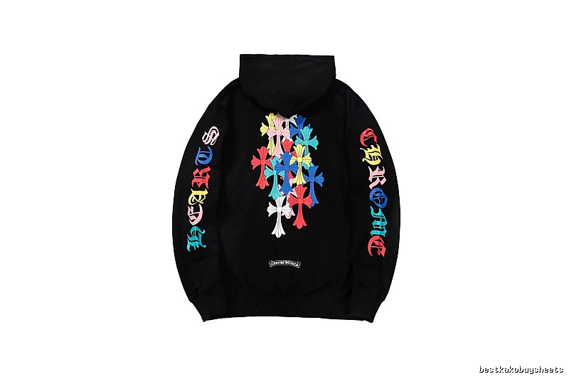 Chrome Hearts 2088-39 Black Cross Graphic Hoodie Resort Wear