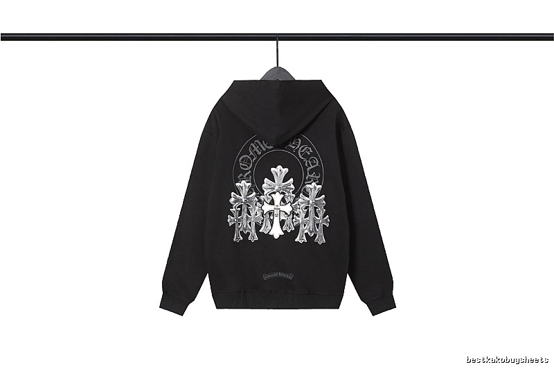 Chrome Hearts 2089-72 Black Cross Graphic Hoodie Easy Pairing