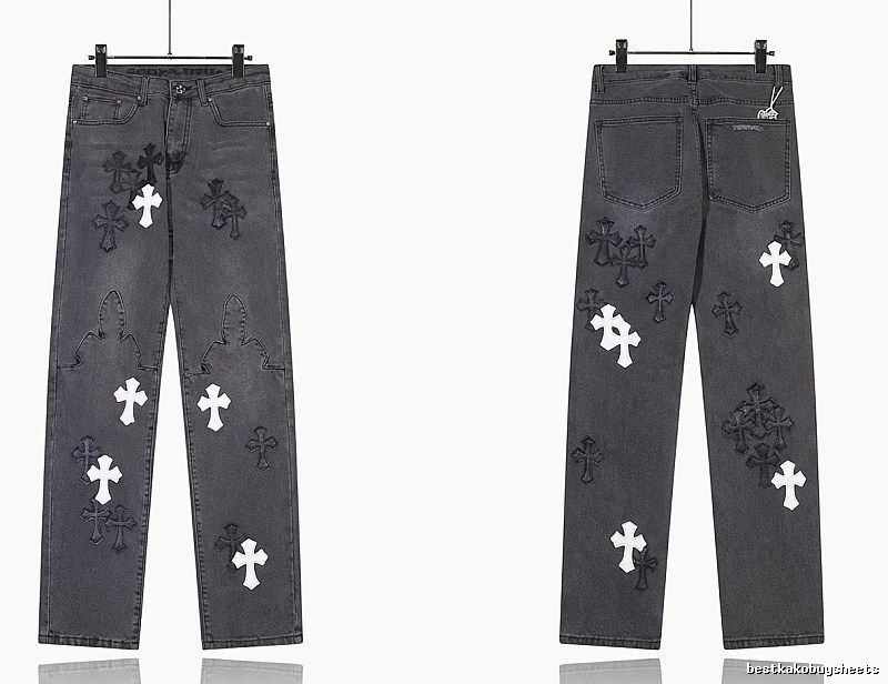 Chrome Hearts Cross Dark Jeans