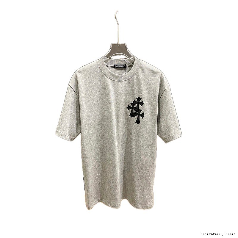 Chrome Hearts Cross Flower Grey T-shirt