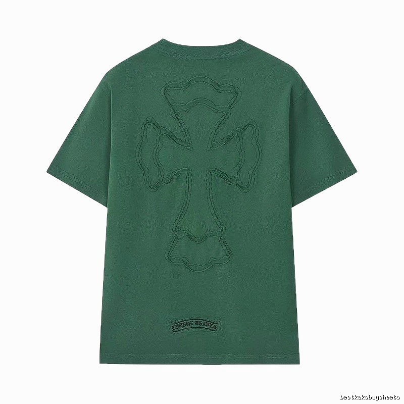 Chrome Hearts Cross High Street Style Green Short-sleeve T-shirt