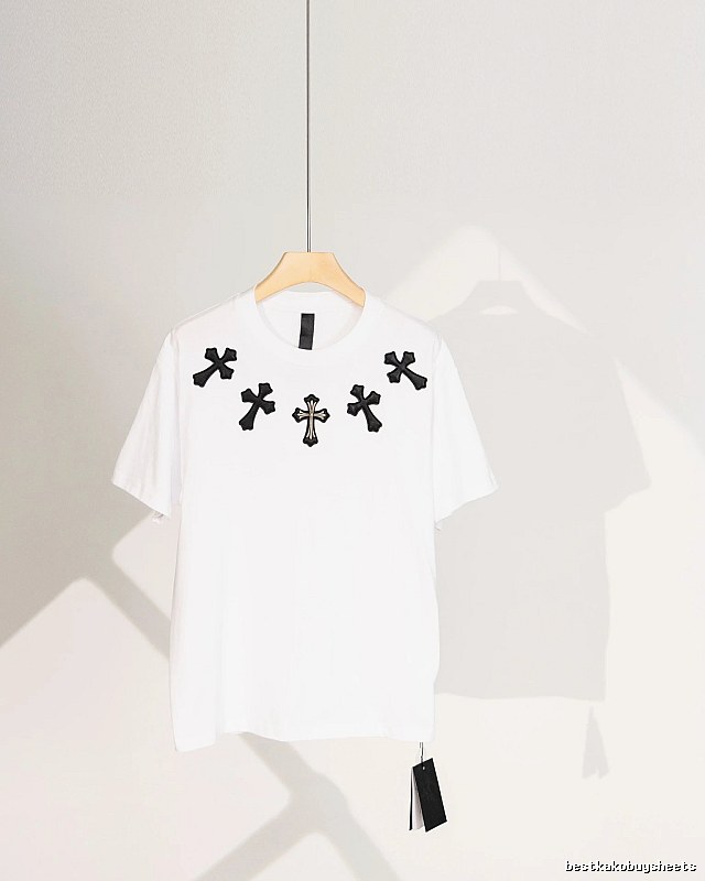 Chrome Hearts Cross Street Style White T-Shirt