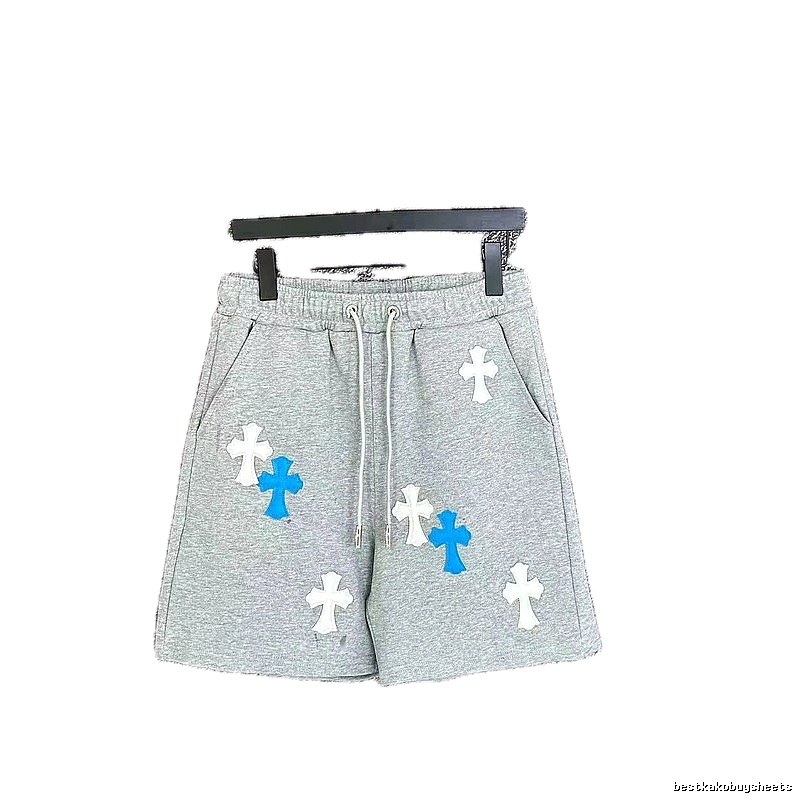 Chrome Hearts Cross Trendy Brand Grey Shorts