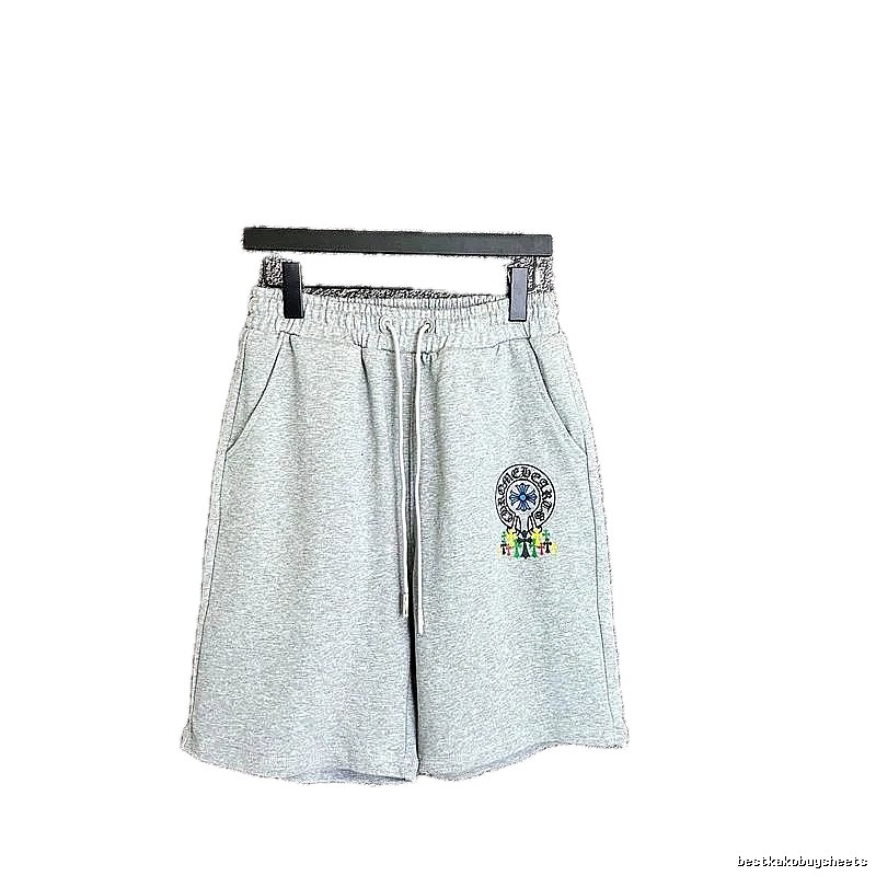 Chrome Hearts Grey Trendy Shorts