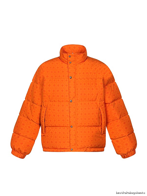 Chrome Hearts orange printed down jacket