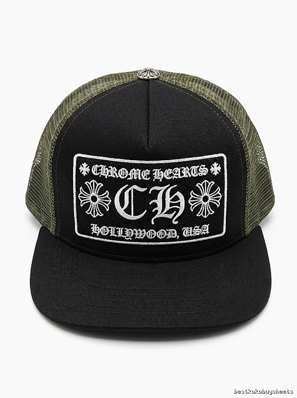Chrome Hearts Retro Style Black Hat