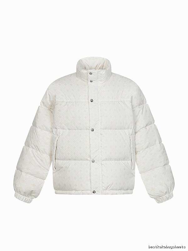 Chrome Hearts Retro Style White Cotton Coat