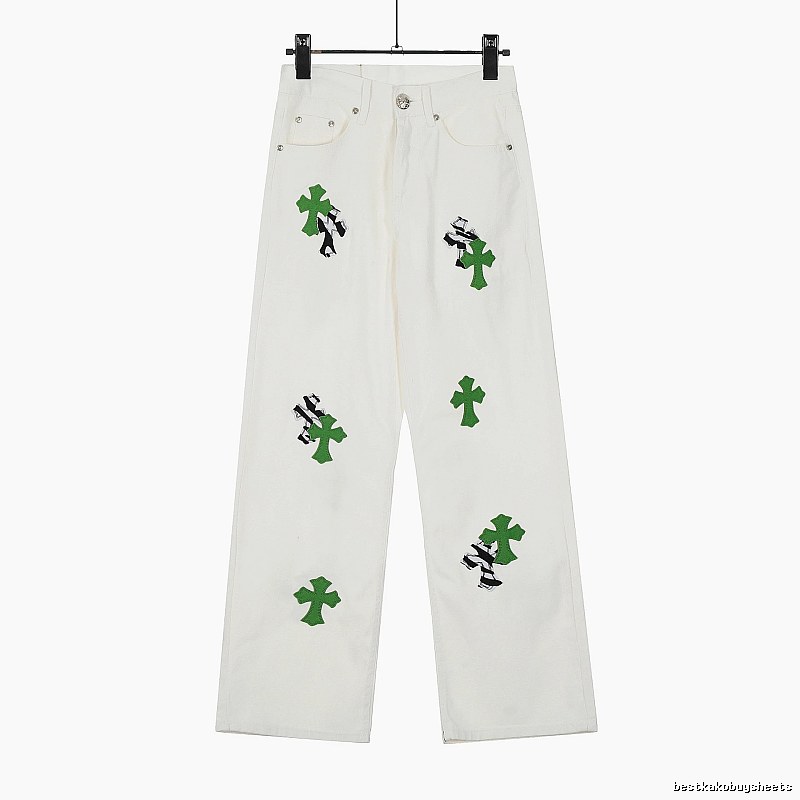 Chrome Hearts Travel Graphic jeans Light Denim Jeans with Modern Look