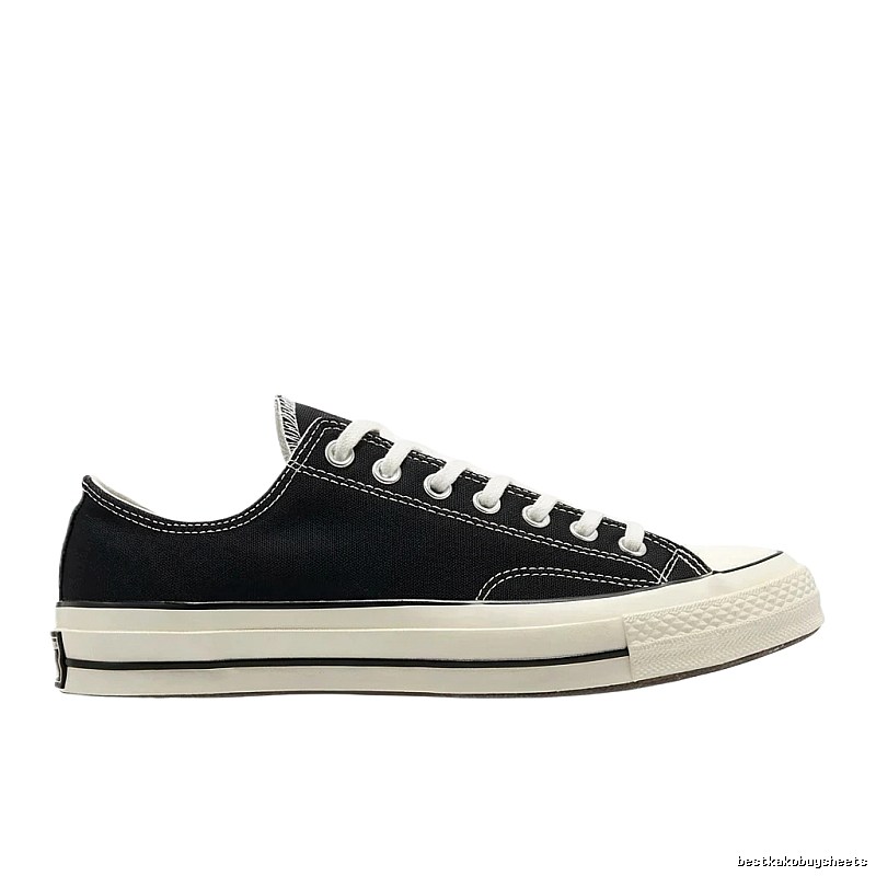 Classic black canvas shoes of Converse