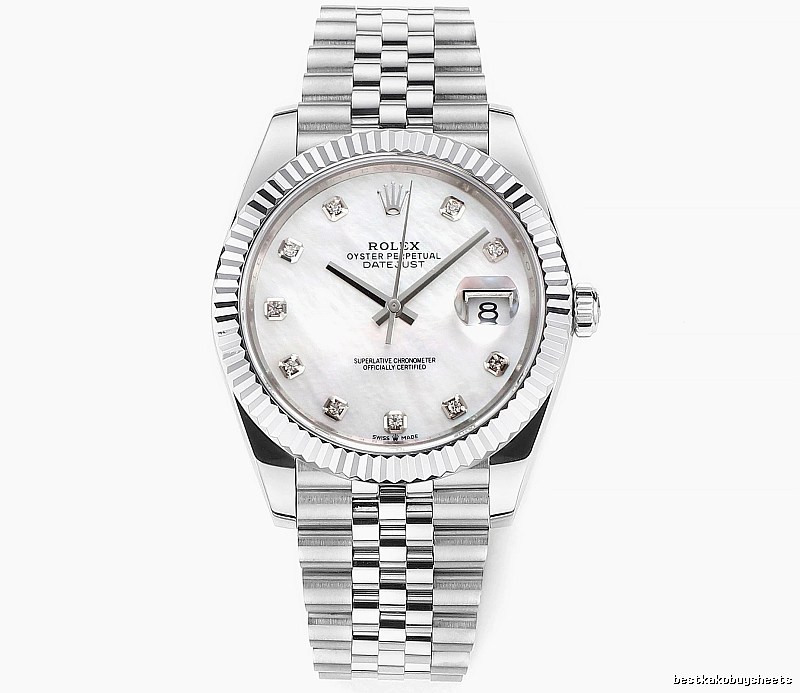 Collector Datejust Automatic Watch by Rolex - Silver And White