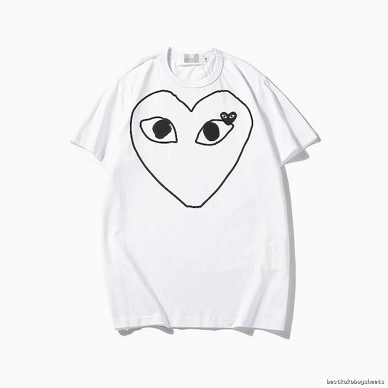 Comme des Garcons PLAY 2023-13 Black Style 2313 Heart Logo T-Shirt Bold Graphic