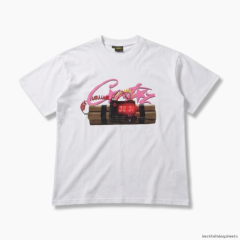 Corteiz Explosive Style White T-shirt