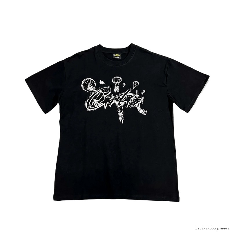 Corteiz Graffiti Style Black T-shirt
