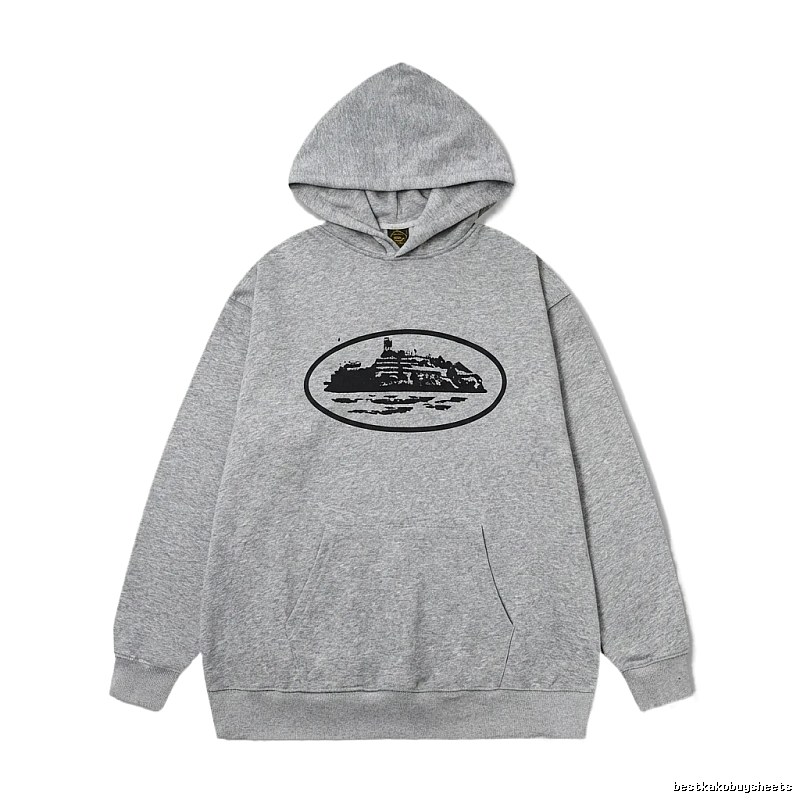 Corteiz grey minimalist hoodie