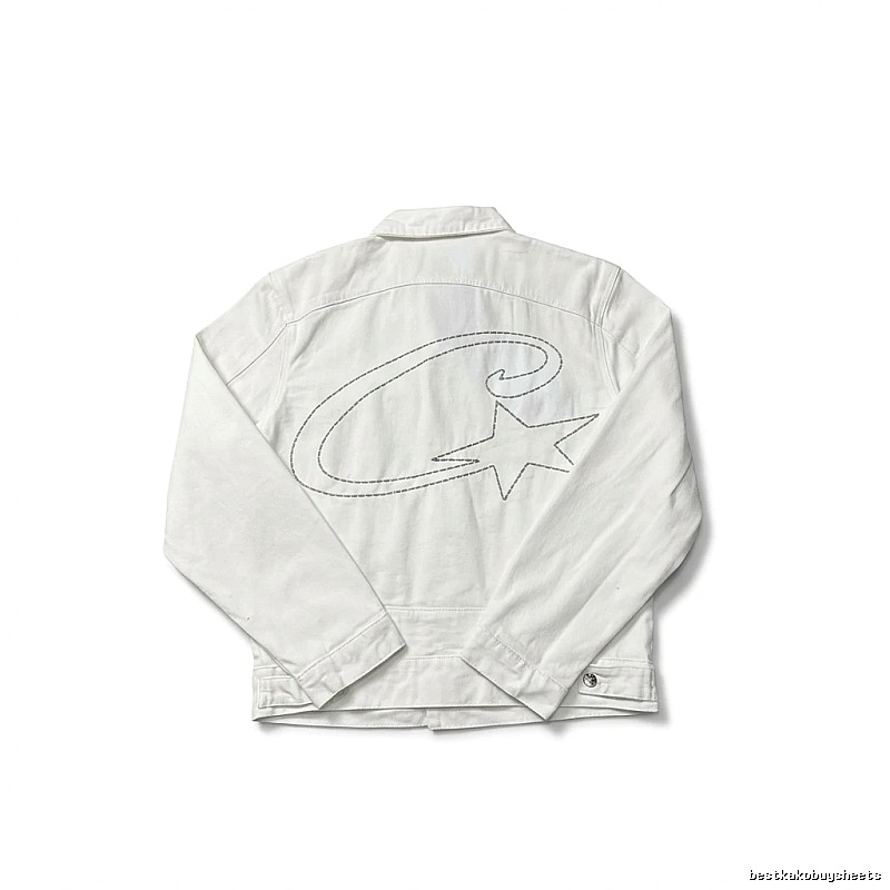 Corteiz Letter Star Minimalist Style White Jacket