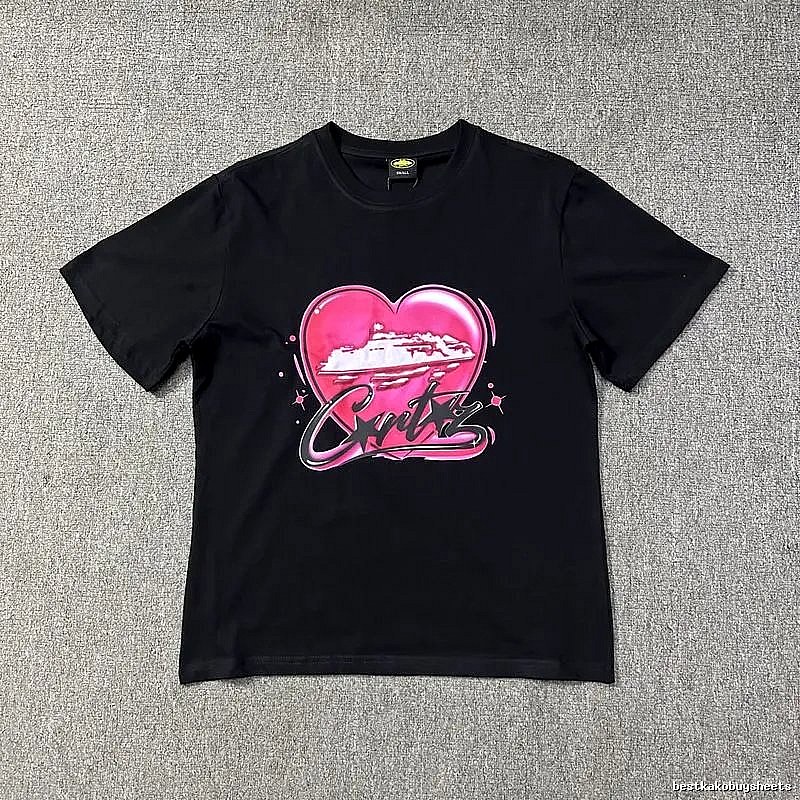 Corteiz Patterned Logo T-shirt Black Corteiz with Signature Styling