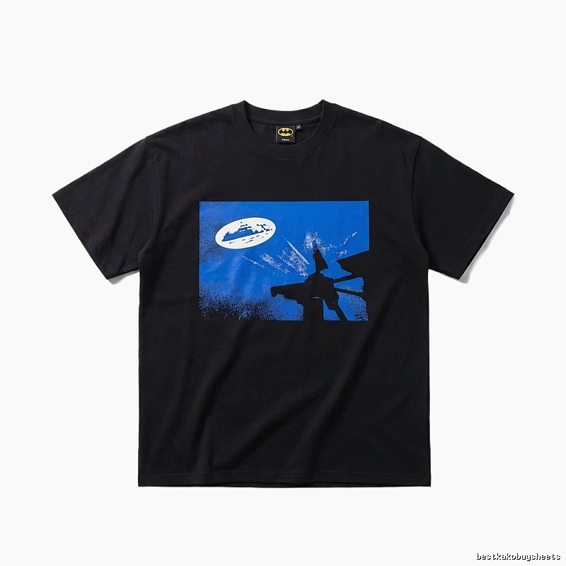 Corteiz Sci-Fi Style Black Short-Sleeve Shirt