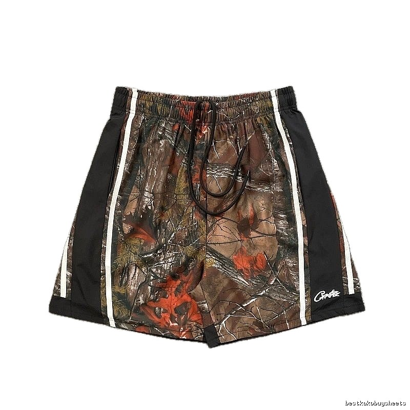 Corteiz Street Style Maple Camouflage Casual Shorts