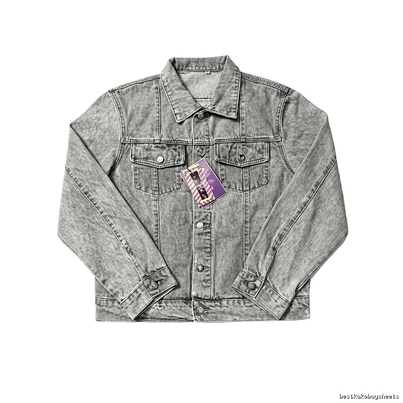 Corteiz Washed Grey Denim Jacket