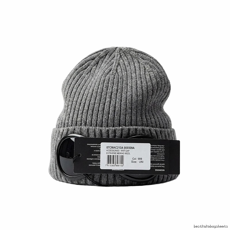 C.P. Knitted Simple Style Grey Hat