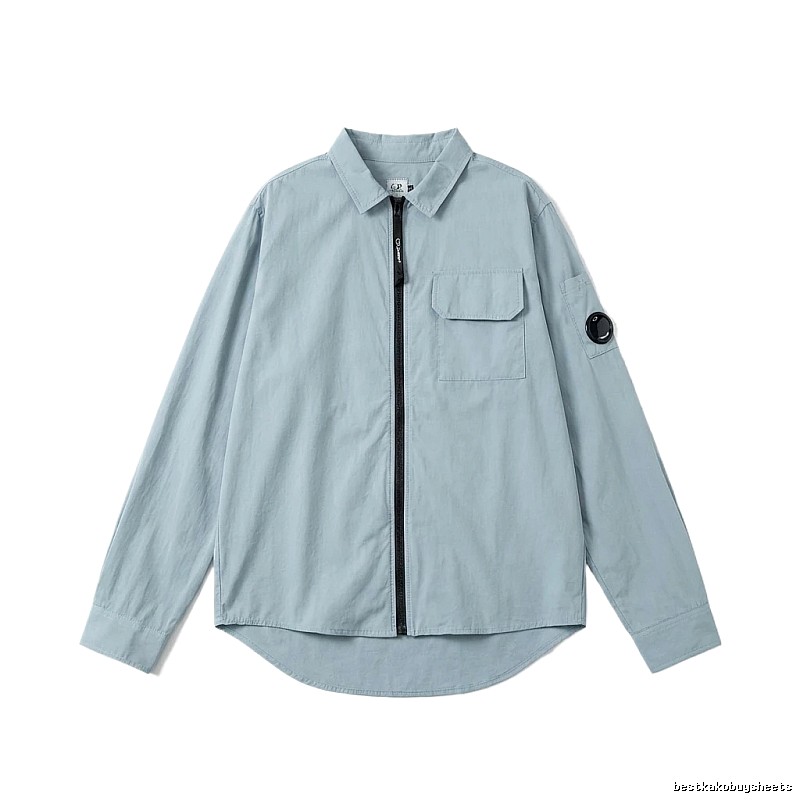 C.P. Series Simple Style Light Blue Shirt