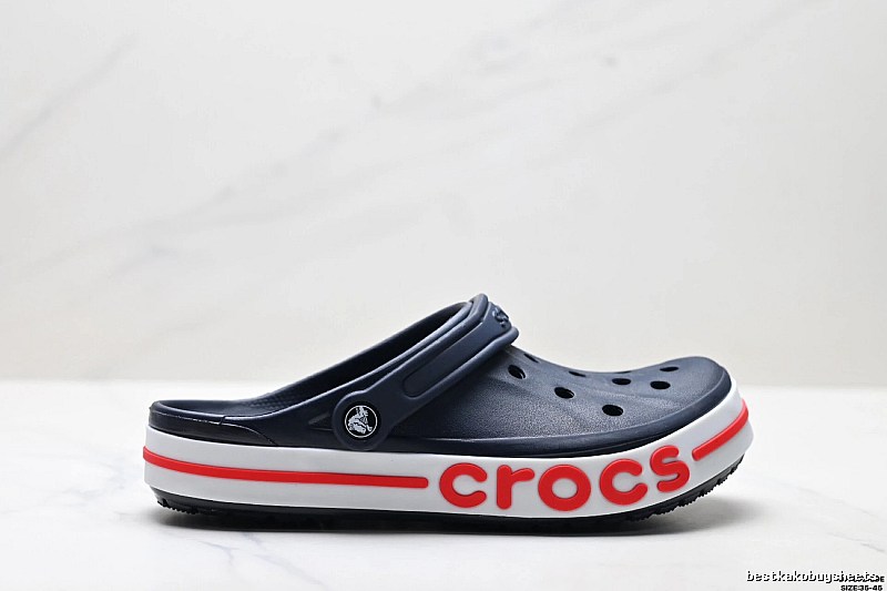 Deep blue of the trendy Crocs clogs