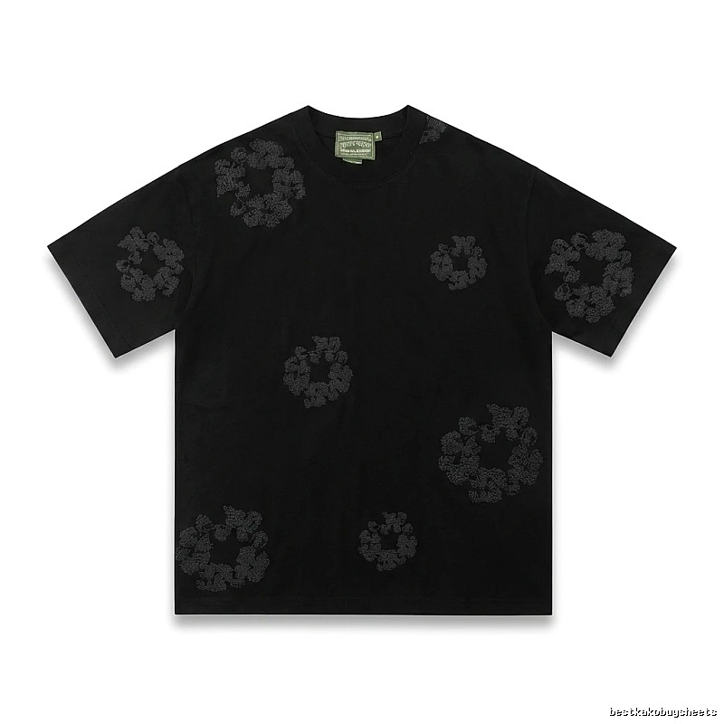 DENIM TEARS Dark Style Black T-shirt