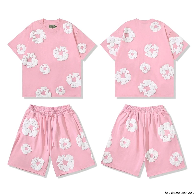 DENIM TEARS Floral Style Pink Suit