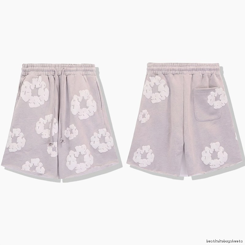 DENIM TEARS Printed Retro Style Shorts
