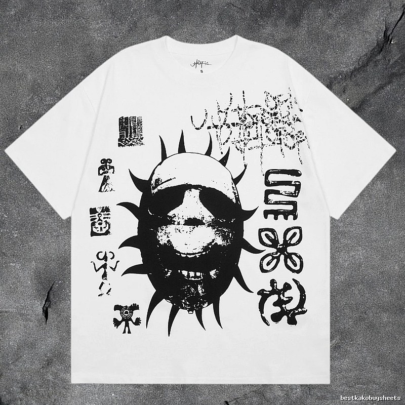 Denim Tears White Graphic T-Shirt Logo Detail