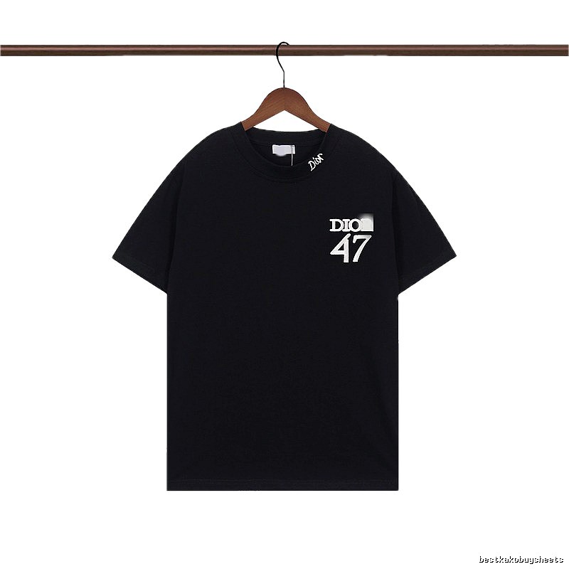 Dior 47 Collection Minimalist Style Black T-Shirt