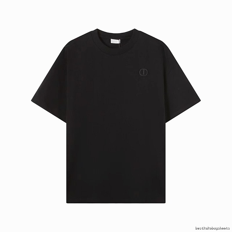 Dior Classic Collection Minimalist Style Black T-Shirt