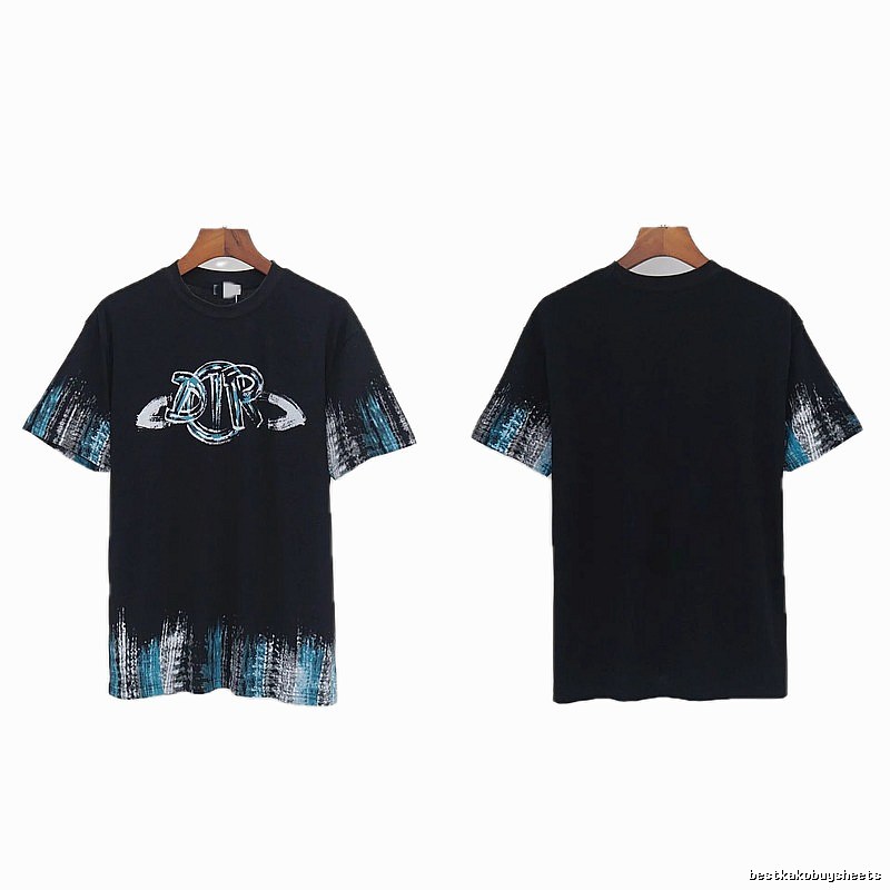 Dior Graffiti Cool Trendy Black Short-sleeve T-shirt