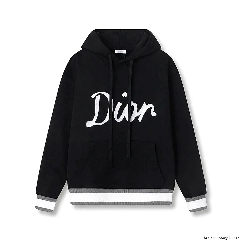 Dior letter-style black sweatshirt
