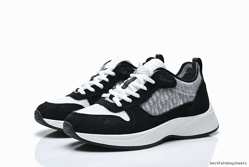 Dior retro black-and-white sports shoes