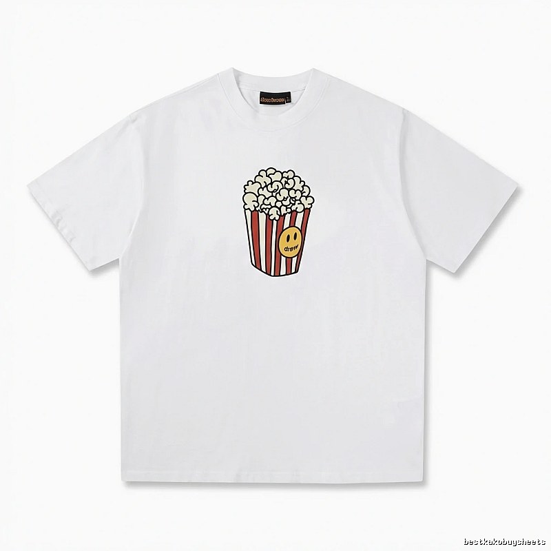 DREW Popcorn Print White T-shirt