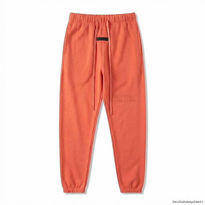 ESSENTIALS Basic Orange Sweatpants
