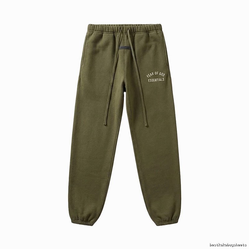ESSENTIALS casual style olive green sweatpants