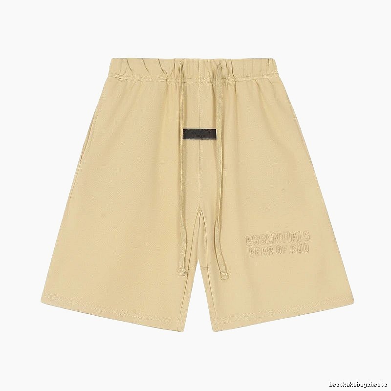 ESSENTIALS minimalist khaki shorts
