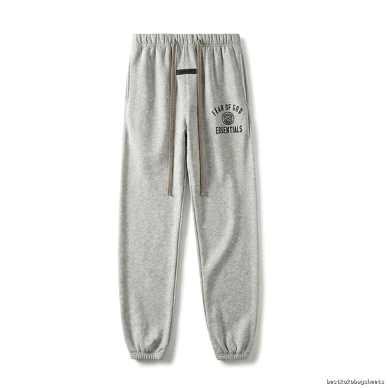ESSENTIALS minimalist light gray sweatpants