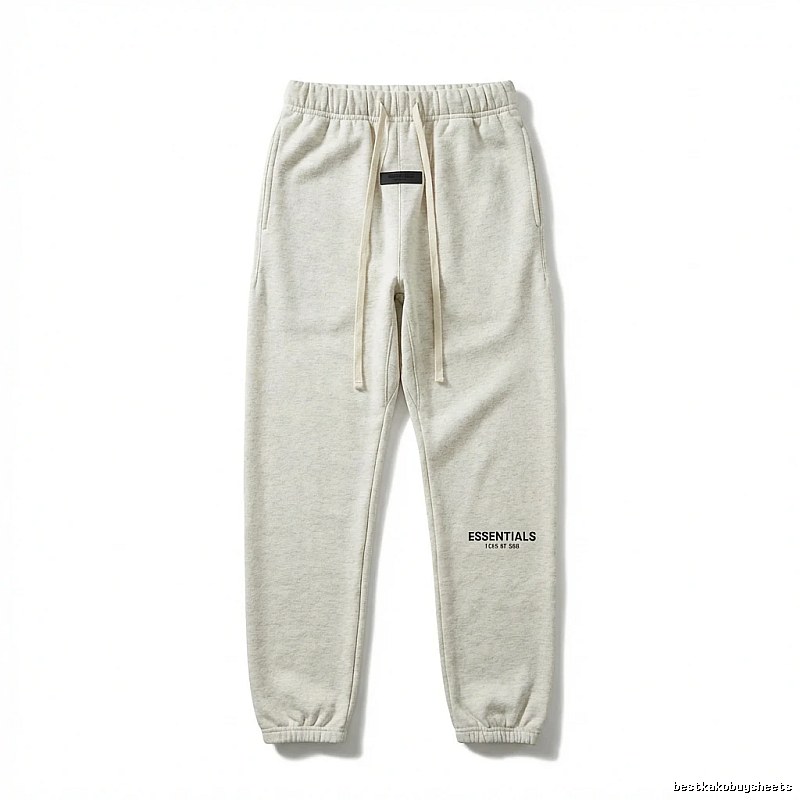 ESSENTIALS minimalist light gray sweatpants