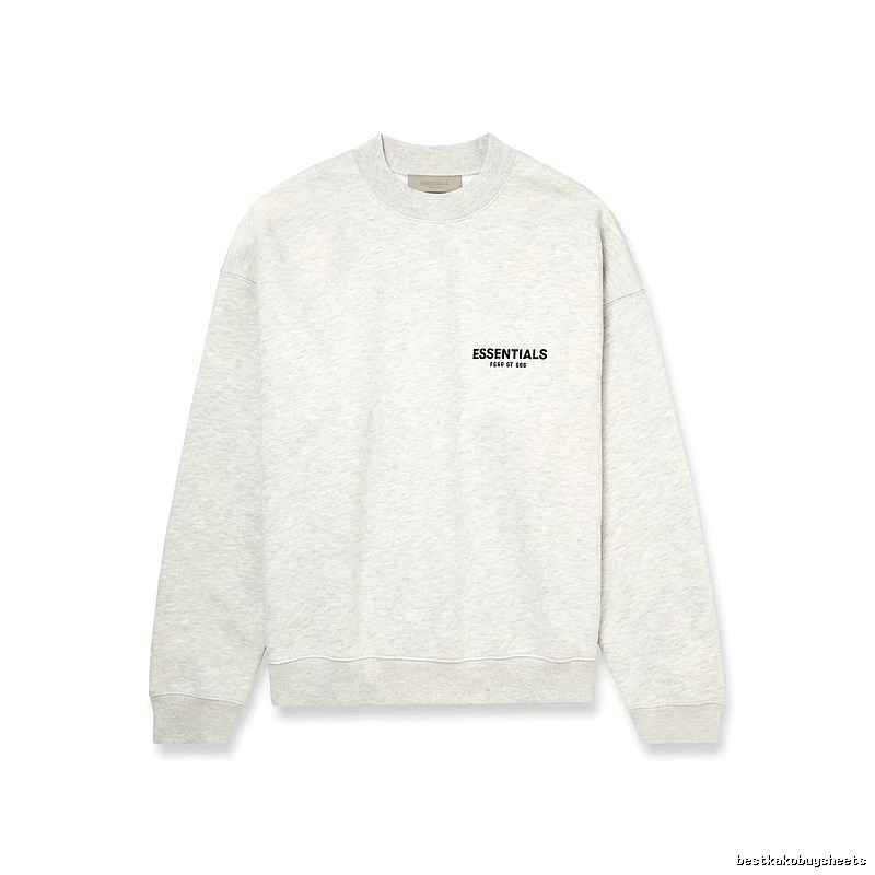 ESSENTIALS minimalist light gray sweatshirt