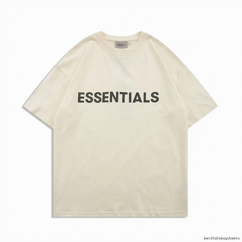 ESSENTIALS minimalist style beige T-shirt