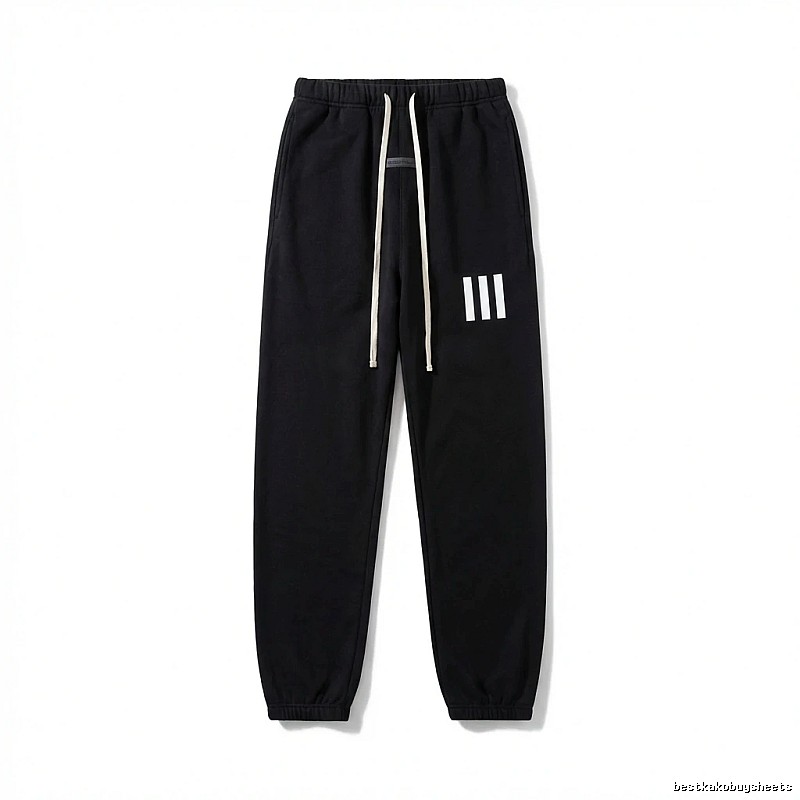 ESSENTIALS minimalist style black sweatpants
