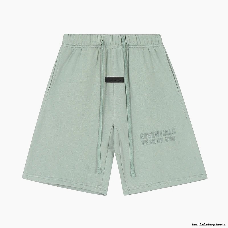 ESSENTIALS minimalist style light green shorts