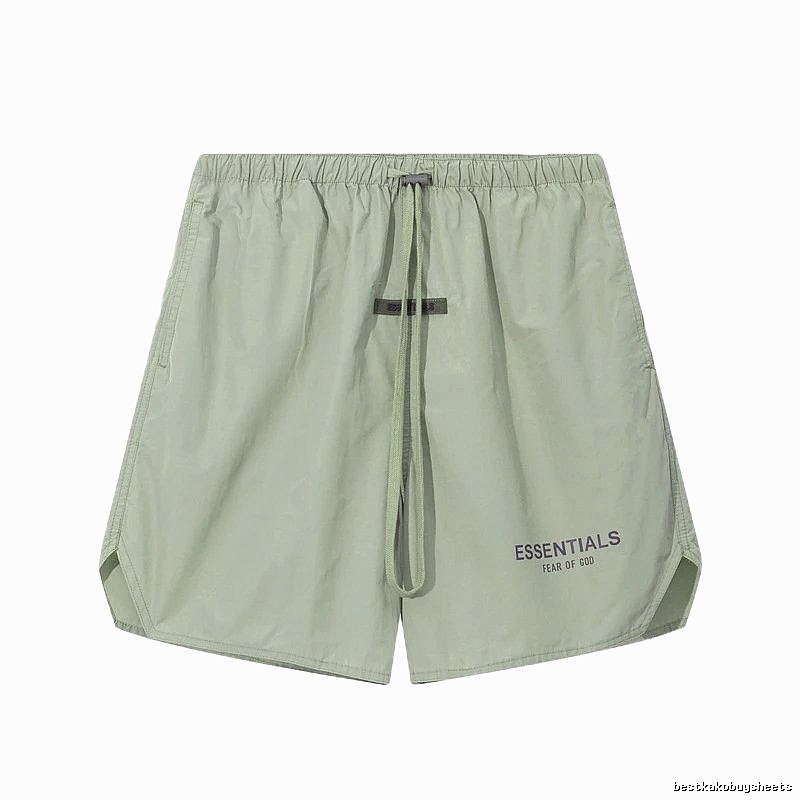 ESSENTIALS minimalist style light green shorts